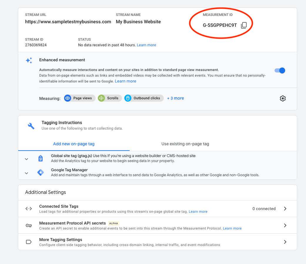 how to set up Google Analytics step 5