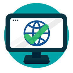 browser checks whether the SSL certificate is approved